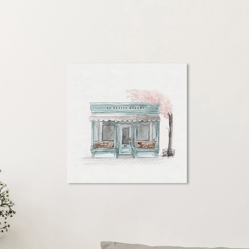 «Food and Cuisine» Le Petite Bakery Mint Pastry - Reproduction d'art graphique sur toile tendue, H 12 po x l 12 po x P 0,8 po