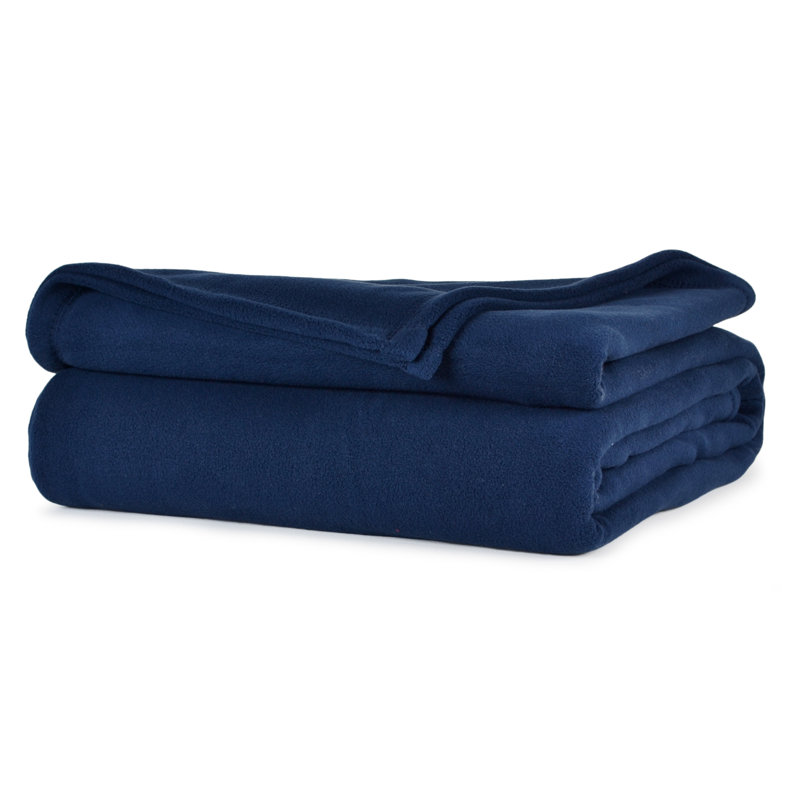 Couverture polaire Bml Collection, Très grand, Bleu marine