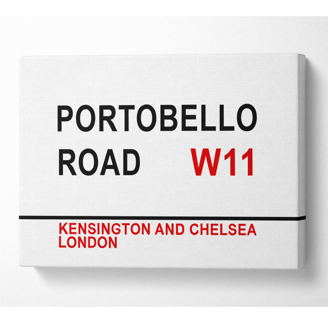 Portobello Road Signs - Kunstdrucke auf Leinwand - Wrapped Canvas