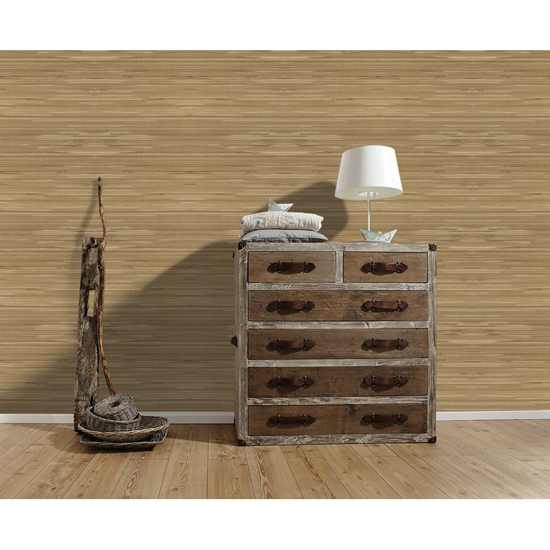 Regular Buddle Wallpaper, Cream / Brown