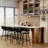 Upholstered Counter & Bar Stool With Curved Weaving Design (Set Of 4)-1570385082-1570385087-1550991680