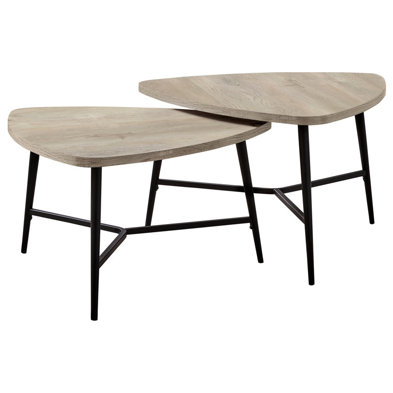 Ensemble de table, ensemble de 2 pièces, café, bout, côté, décor, métal stratifié de salon, contemporain, moderne