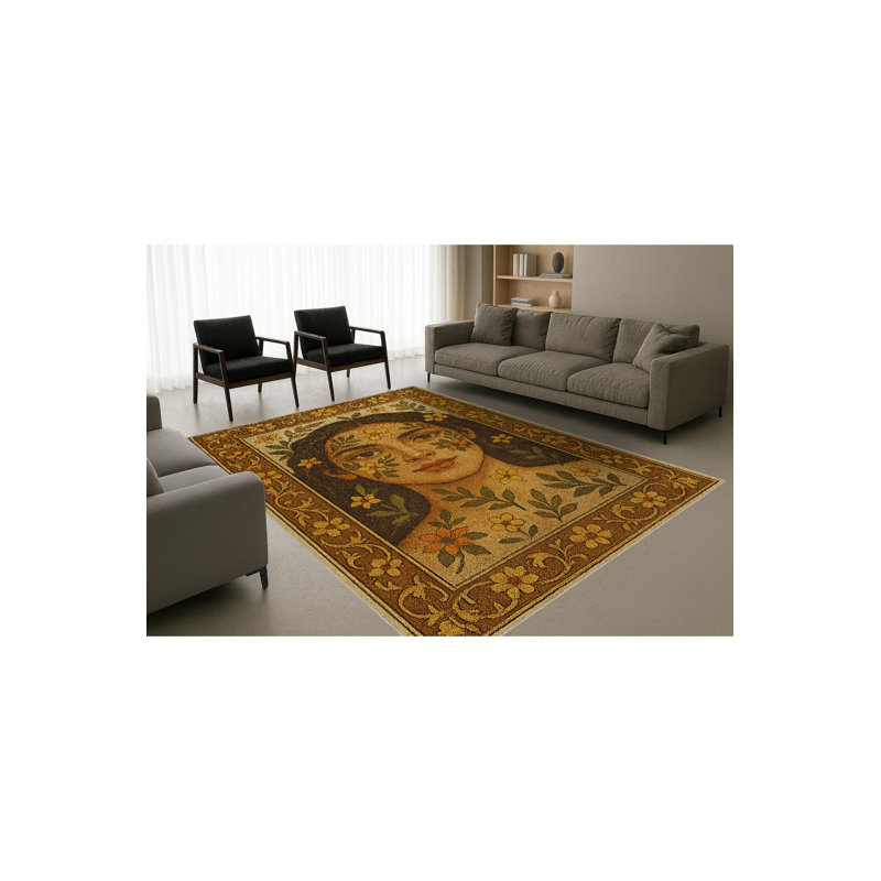 Tapis noir Mosso, 3'3" x 9'10"