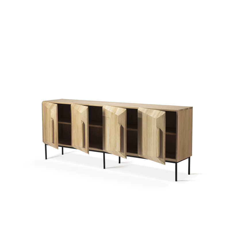 Stairs 78.7'' W Solid Wood Sideboard