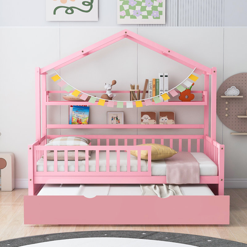 Syosset Kids Twin with Trundle, Pink