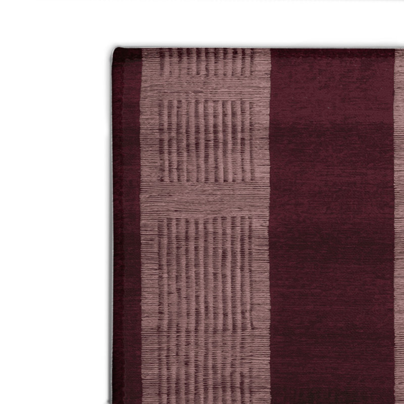 Tapis d'intérieur et d'extérieur à carreaux rouge, Rectangulaire 2 pi x 3 pi