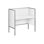 Bureau de bureau, l 48 po, bureau, travail, qualité commerciale, stratifié, métal, contemporain, moderne