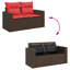 55cm Wide Patio Sofa with Cushions