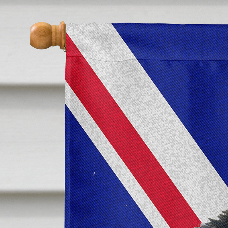 40 x 28 po en polyester britannique 2 faces english union jack drapeau maison, Akita