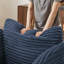 Fauteuil-lit en velours côtelé, aucun assemblage requis,-115255143