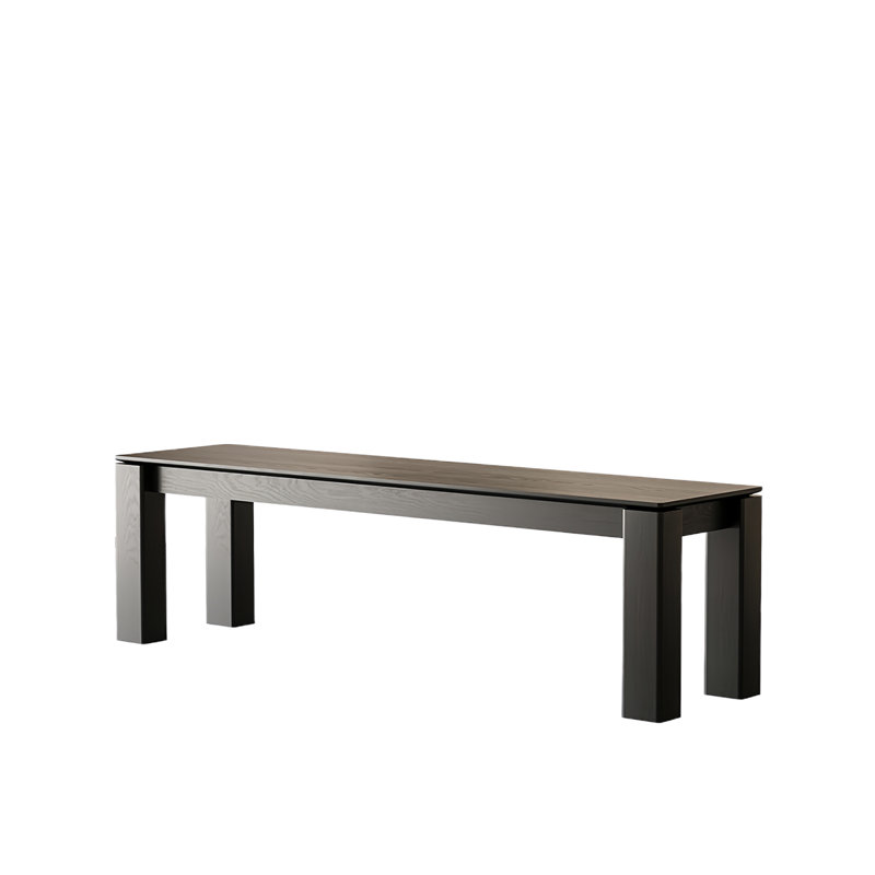 Banc en bois massif Takeyia, H 17,71 po x l 70,86 po x P 13,77 po