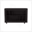 Console Wengue en mélamine avec rangement ouvert