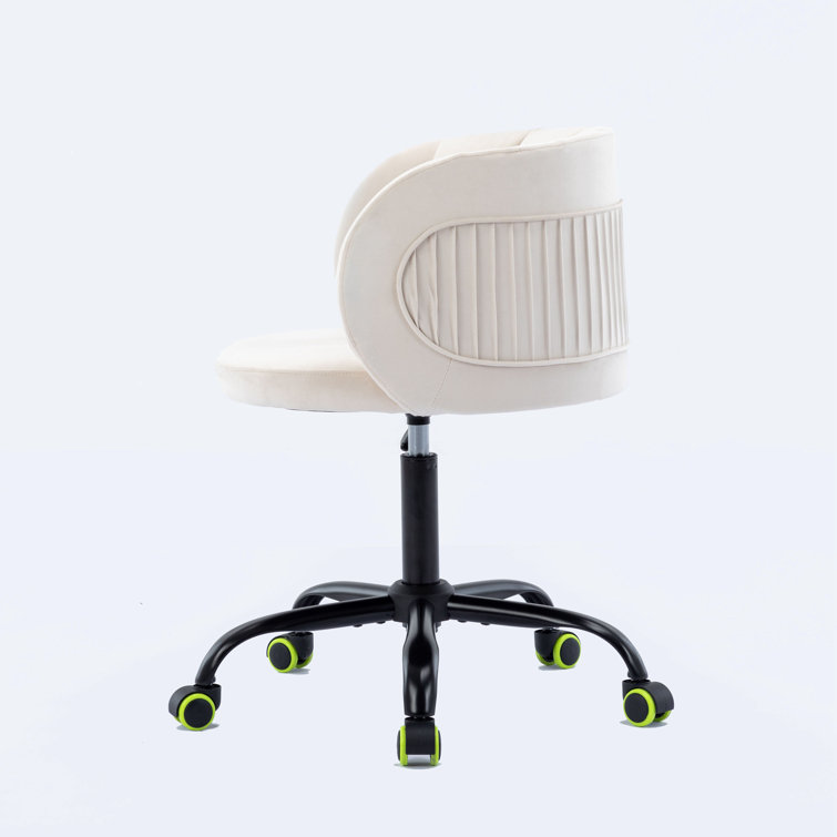 Kaycee Mid Back Task Chair Orren Ellis Upholstery Color: White