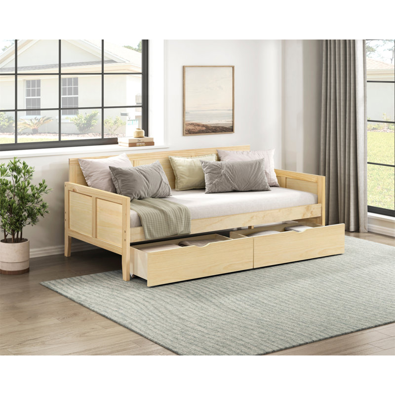 Lit de jour avec boîtes de rangement Canapé-lit 1 pièce
