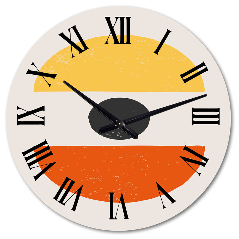 Horloge murale 20S Minimalistic Geometric Design I - Mid-Century, Très grand