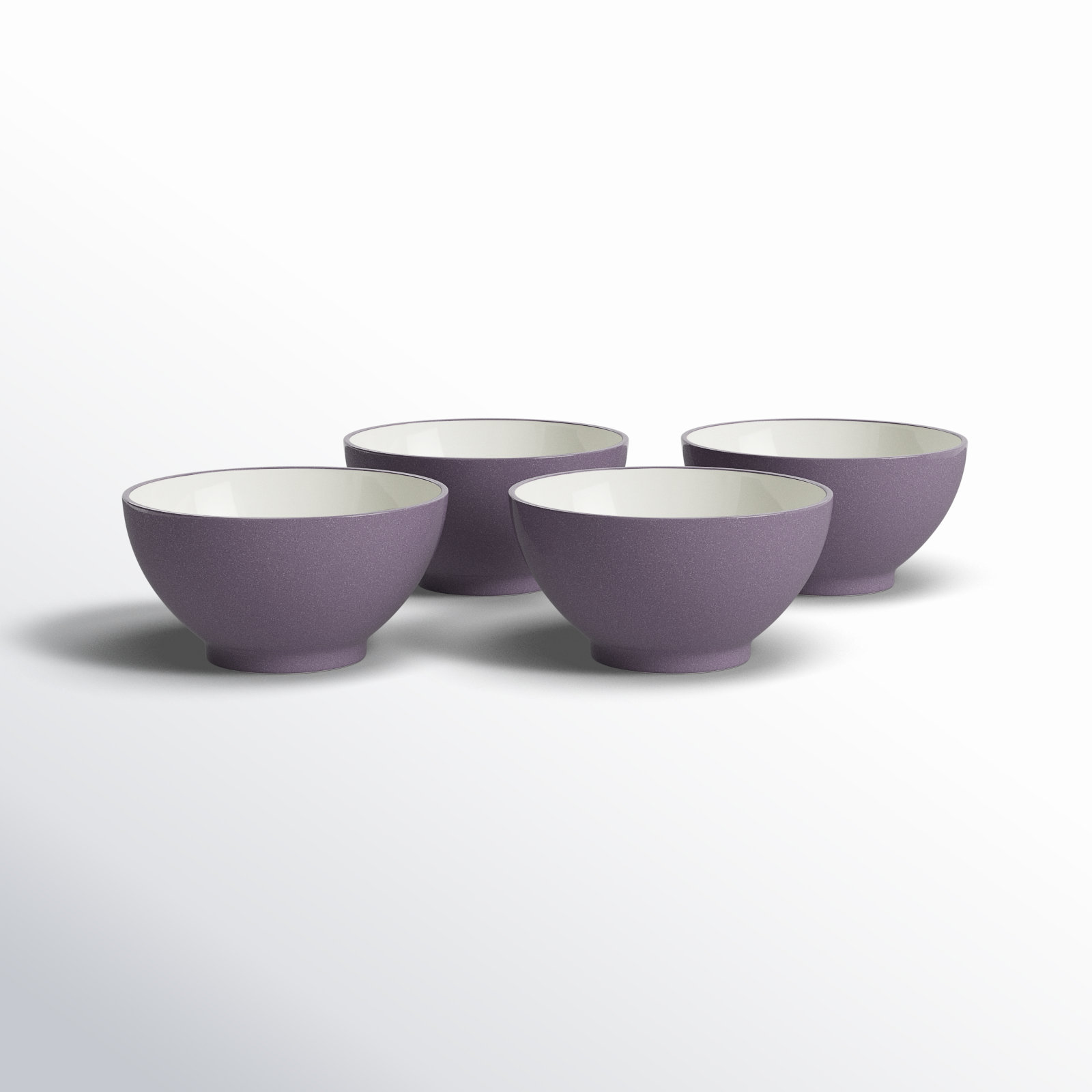 Colorwave Stoneware Rice Bowl, Plum