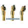 22" Tip-Toe Bathtub Leg Drain Assembly with Linear Overflow on Ball Joint
