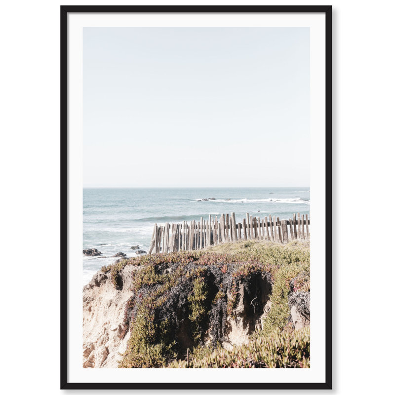 Sea Ranch Overlook Print by Carly Tabak, 18" W x 25" H, Black Wood