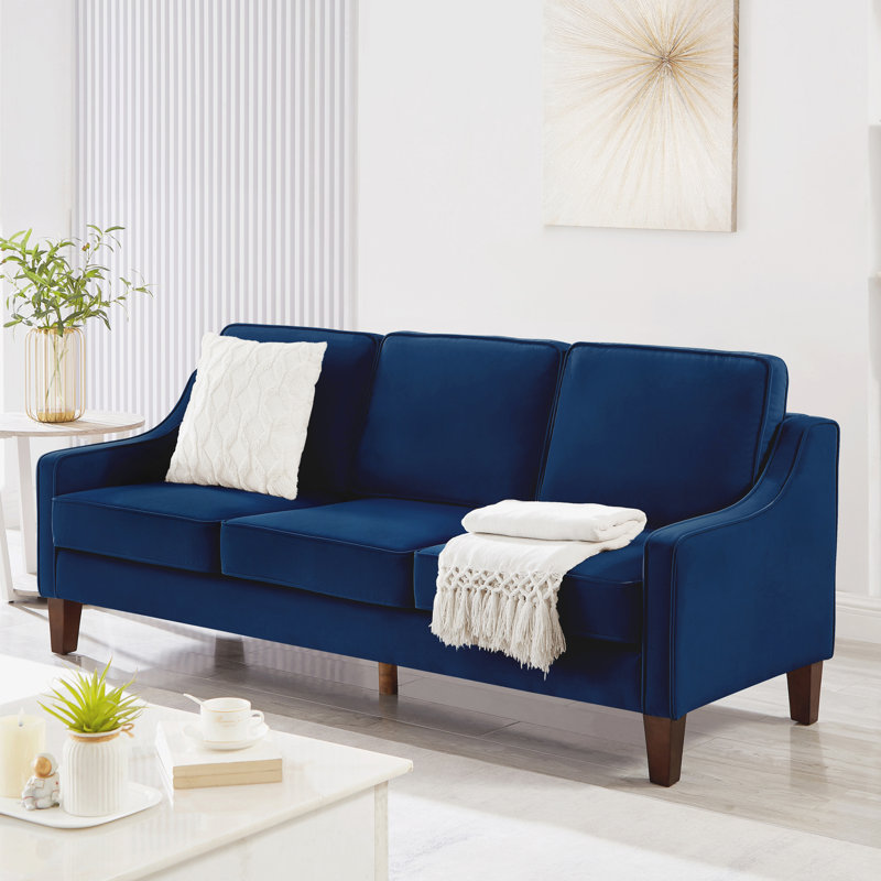Canapé en velours de confort ultime de style moderne pour les rassemblements de salon