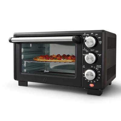 Four à convection de comptoir noir mat 5-en-1, 4 tranches Oster