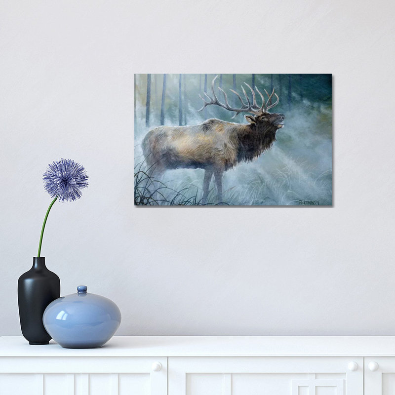 Elk Journey III 1 Piece Wrapped Canvas Wall Art, 30.48 cm H x 45.72 cm W