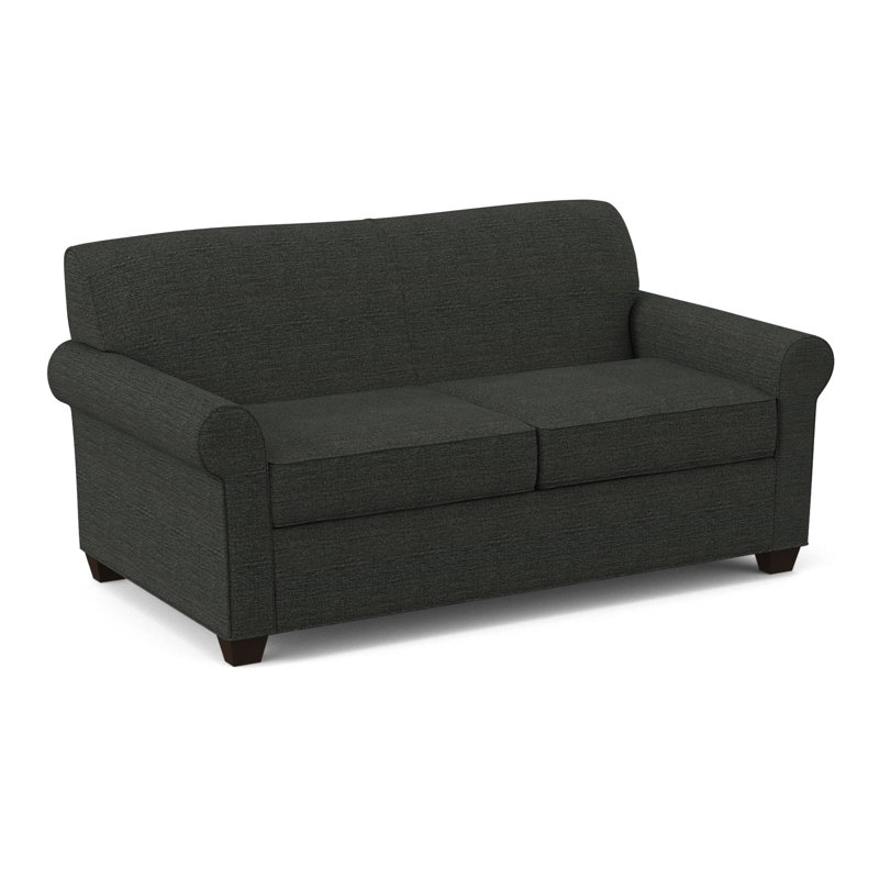 Finn 75" Rolled Arm Sofa Bed, Cafelle, Innerspring, Antic Pepper
