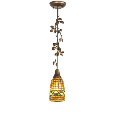 Mini-luminaire suspendu Tiffany Acorn