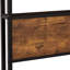 Lit plateforme simple en métal avec repose-pieds et pieds en bois, fente, lumières à DEL, télécommande, sommier non indispensable, capacité de rangement abondante, procédure d'assemblage facile, moderne