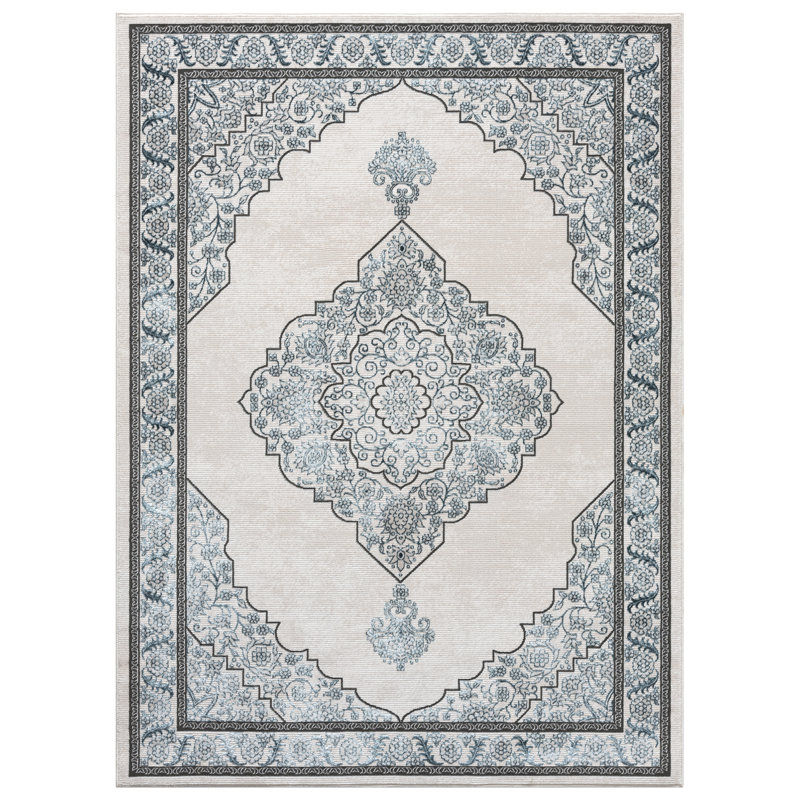 Kimran Abstract Indoor Rug, Rectangle 7'9" x 10'