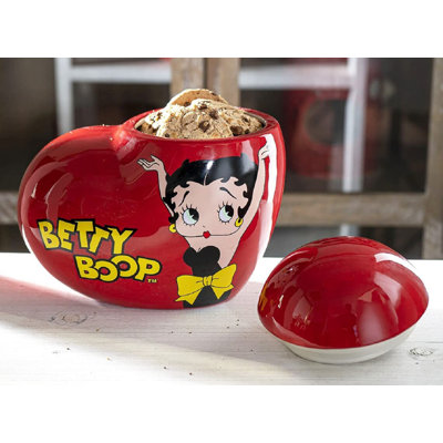 Bocal à biscuits en forme de cœur Love Betty Boop
