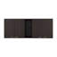 Armoire de rangement murale Jewlia 4 portes avec étagères ouvertes, largeur de 150 cm – Noyer-946010303