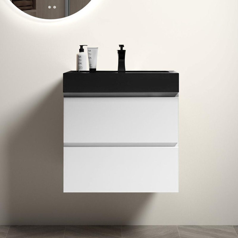 Large Storage Wall Mounted Floating Bathroom Vanity