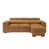 Brown Orange Faux Leather