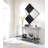 Randall Mirrored Console Table with Faux Marble Shelf