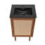 Meuble-lavabo autoportant de 18 po en chêne brun avec plateau noir Class-733705145-688874225