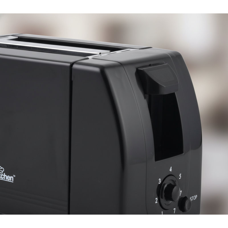 Cool Touch Toaster with 6 Temperature Settings & Extra Wide 1.25" Slots for Bagels, Waffles, Specialty Breads, Puff Pastry, Snacks, ETL Certified, 2 Slices