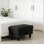 Repose-pieds en lin durable avec garniture cloutée et pieds robustes