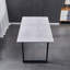 150cm Elegant U-Shape Pedestals Light Grey Dining Table-1105946039