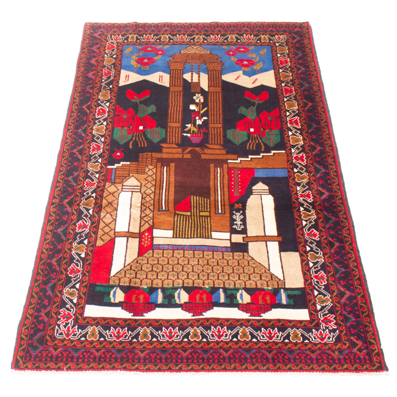 Teimani Brown Rug 3'8" x 6'9"