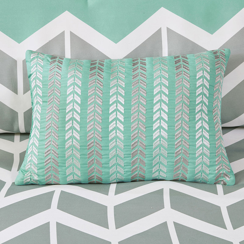 King/ King Comforter With Grey And Ornate Pillows Decorative Accents, King Comforter + 4 Additional Pieces