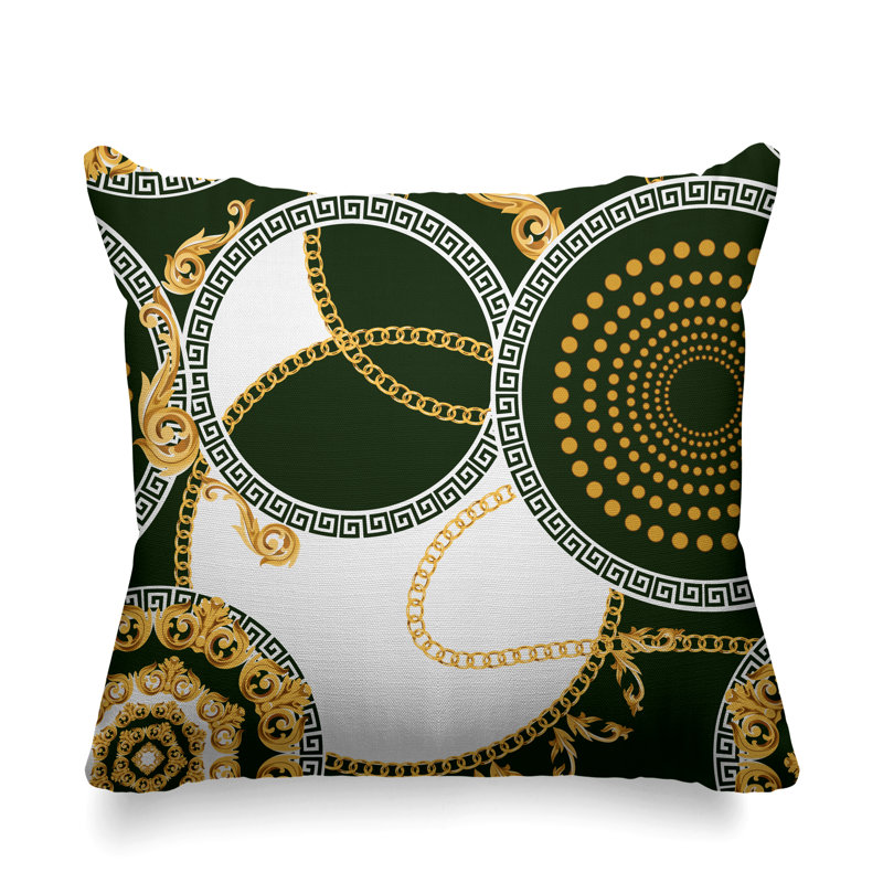 Housse et insert de coussin extérieur Tobin, Vert, L 17 po x H 17 po