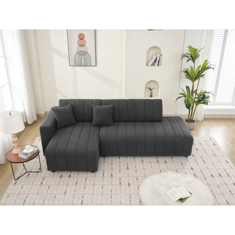 Canapé modulaire Jessica, Gris foncé