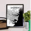 Sydney City Map - No Frame Print-379169502