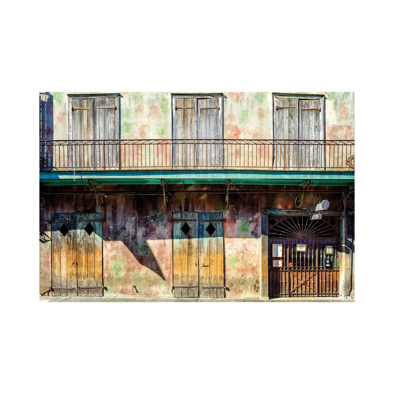 Pres Presence Hall, Jazzclub French Quarter par Susanne Kremer - Photographie sur toile tendue, H 12 po x l 18 po x 1,5 po
