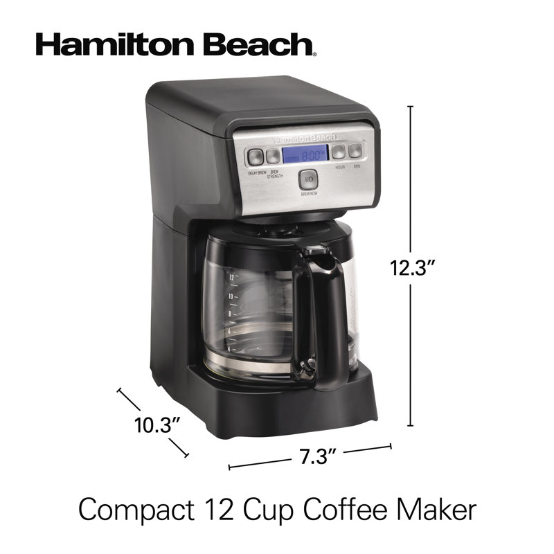 Cafetière programmable compacte 12 tasses Hamilton Beach®