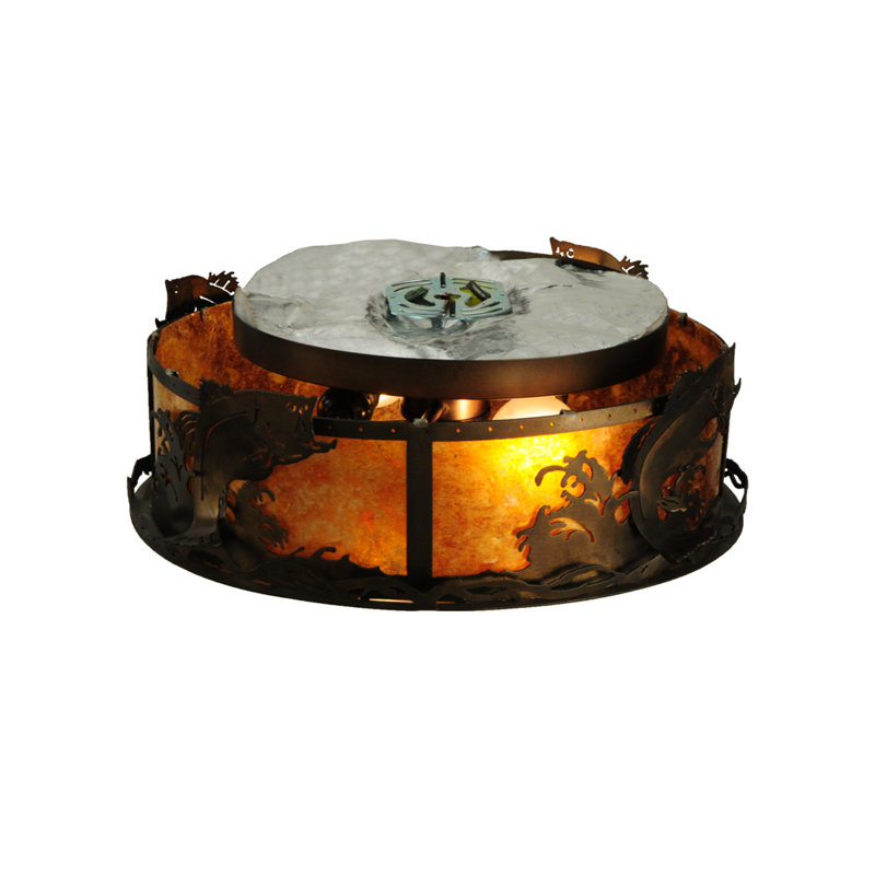 Rustic Lodge 2 - Light Flush Mount