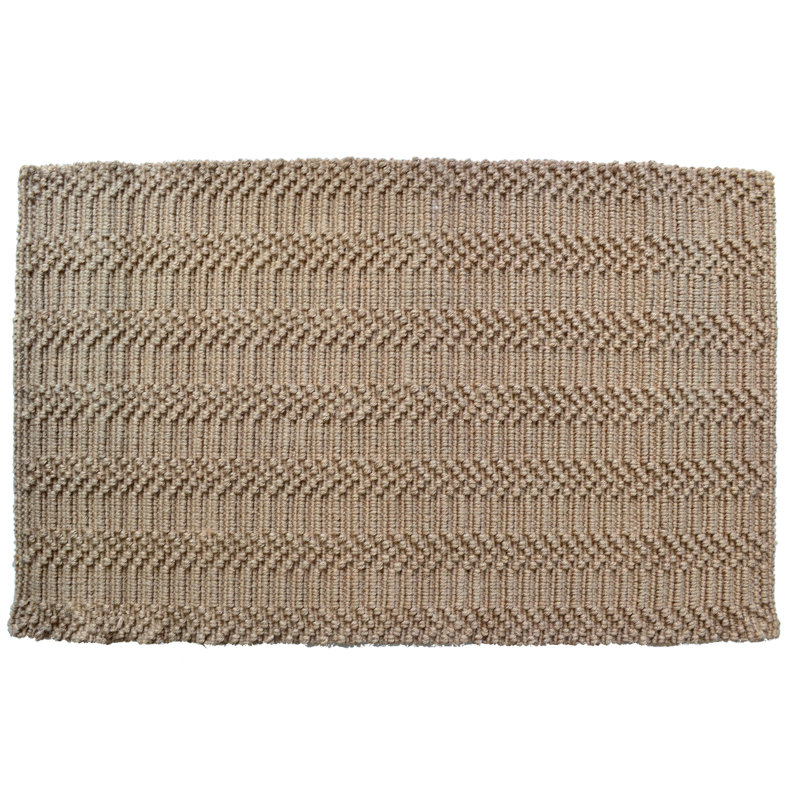 Tapis abstrait en jute tissé à la main 6 pi