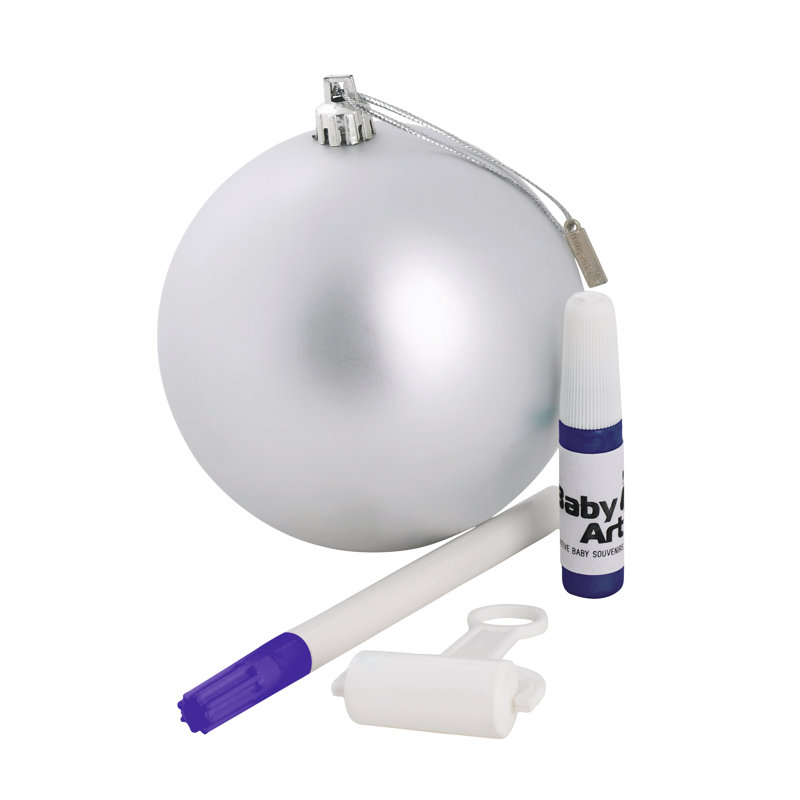 11cm People Ball Ornament, Silver