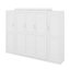Lit escamotable avec deux garde-robes et tablette de rangement-703372187