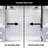Meridian 34" W x 74" H Fixed Framed Shower Screen with 3/8" Glass-99084399